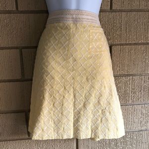 Sigrid Olsen Embroidered Cotton Skirt